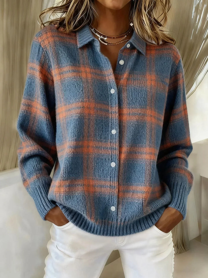 Victoria | Retro Sweater Made of Handcrafted Wool with Contrast Casual