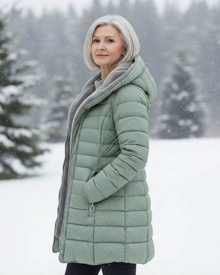 Claire | Puffer Coat Double-Layered in Fleece