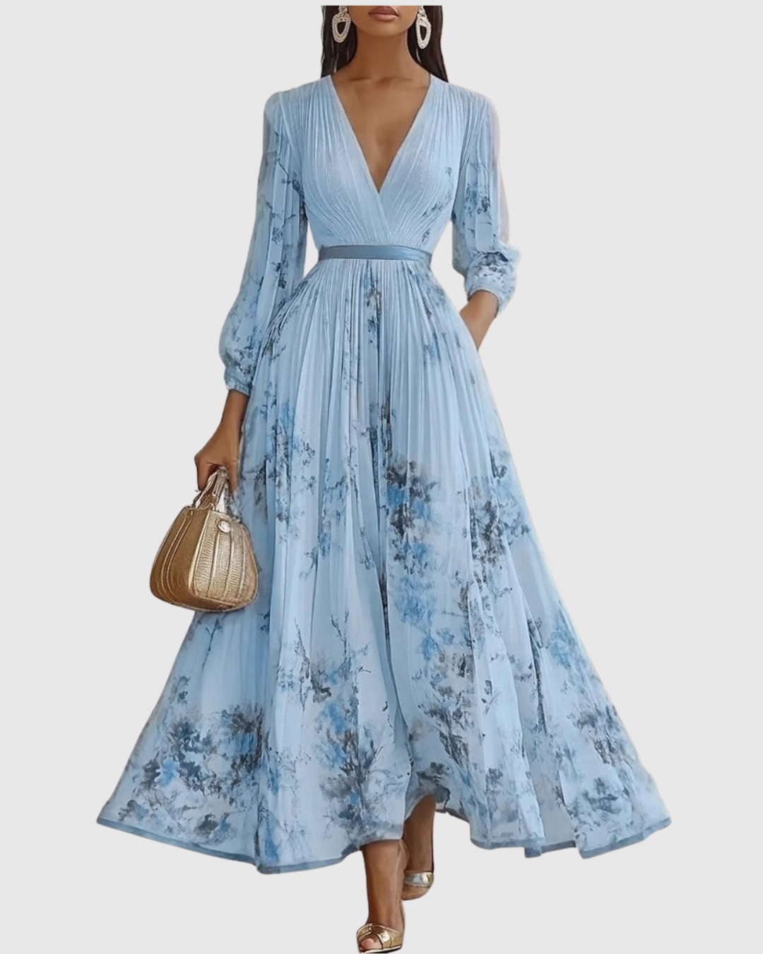 Rowella | Elegant Maxi Dress with Ruffle
