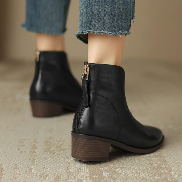 Jitka™ | Elegant Leather Shoes with Low Heels