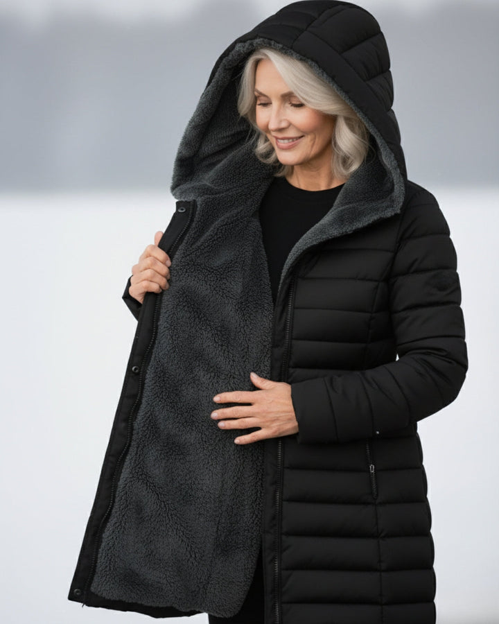 Claire | Puffer Coat Double-Layered in Fleece