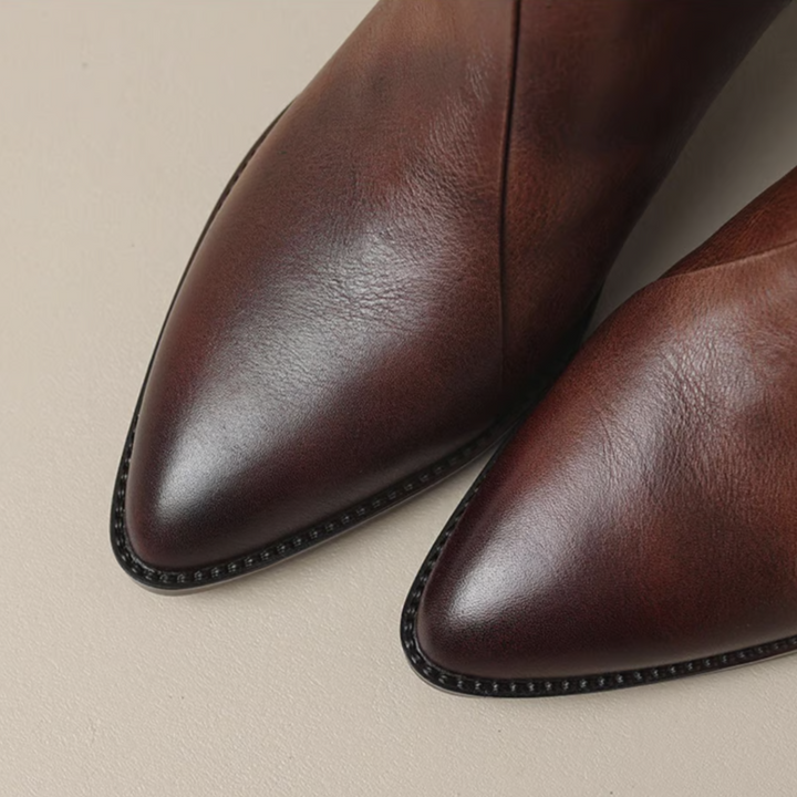Jitka™ | Elegant Leather Shoes with Low Heels