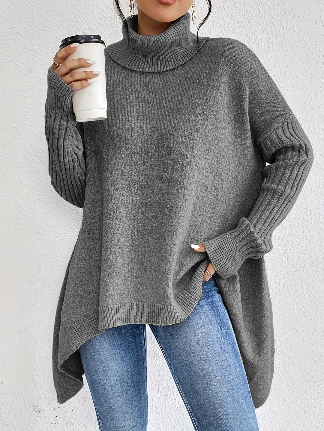 ODETTE™|Turtleneck Sweater Over