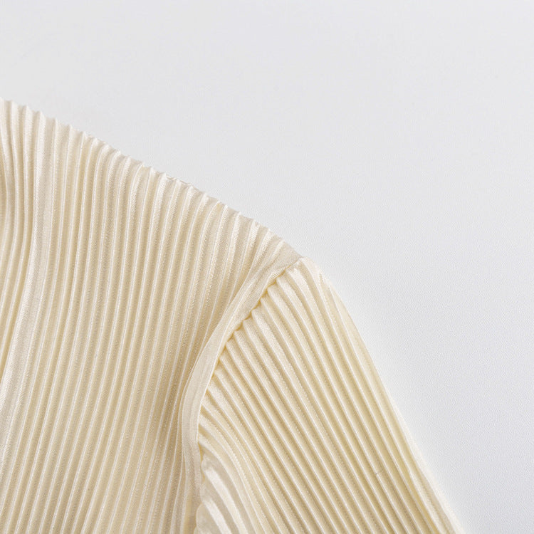 Maren | V-Neck Top in Structured Fabric