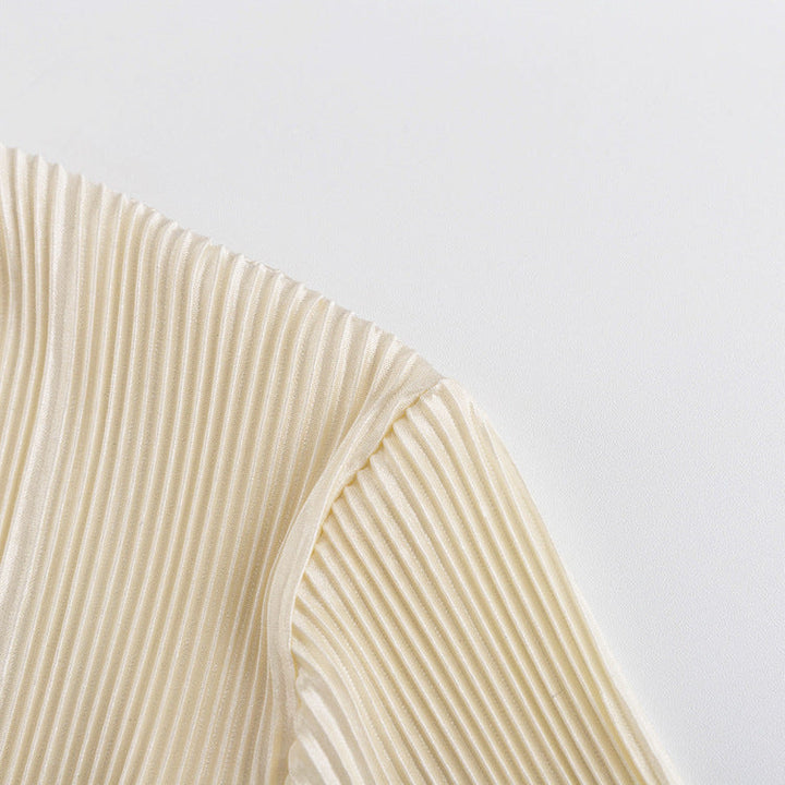Maren | V-Neck Top in Structured Fabric