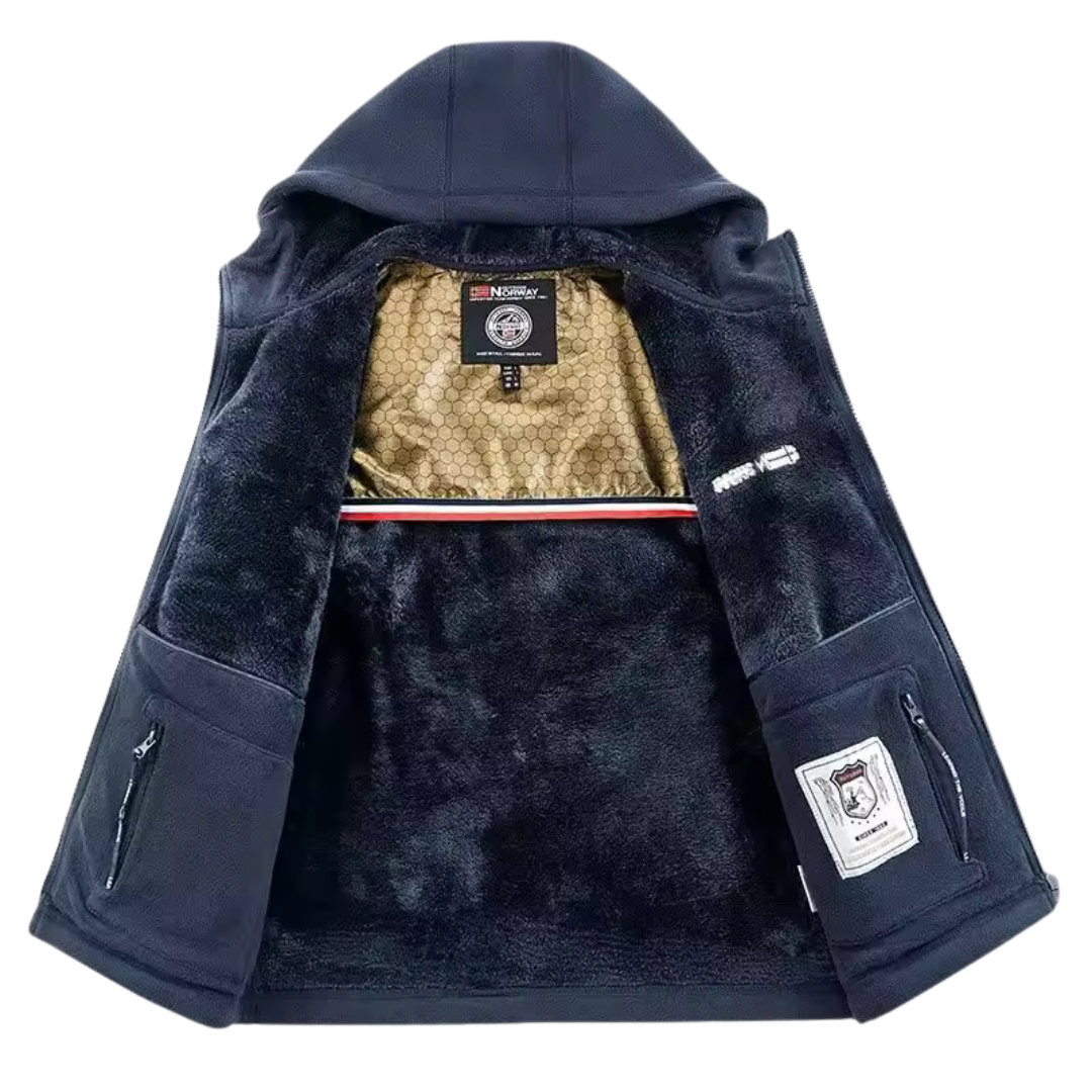 Heavyweight Sherpa-Lined Fleece Jacket