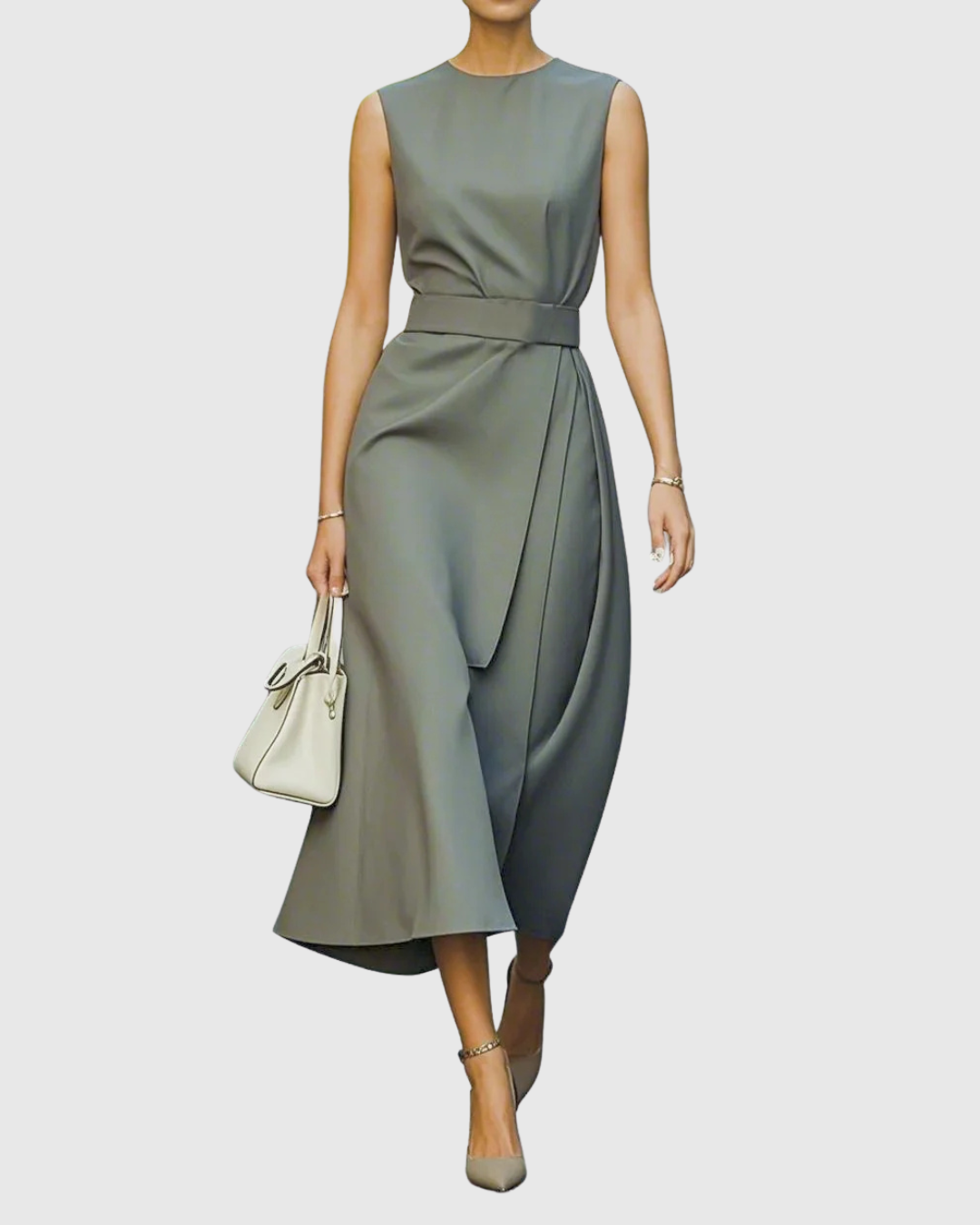 Clarimond | Elegant Dress with Round Neckline