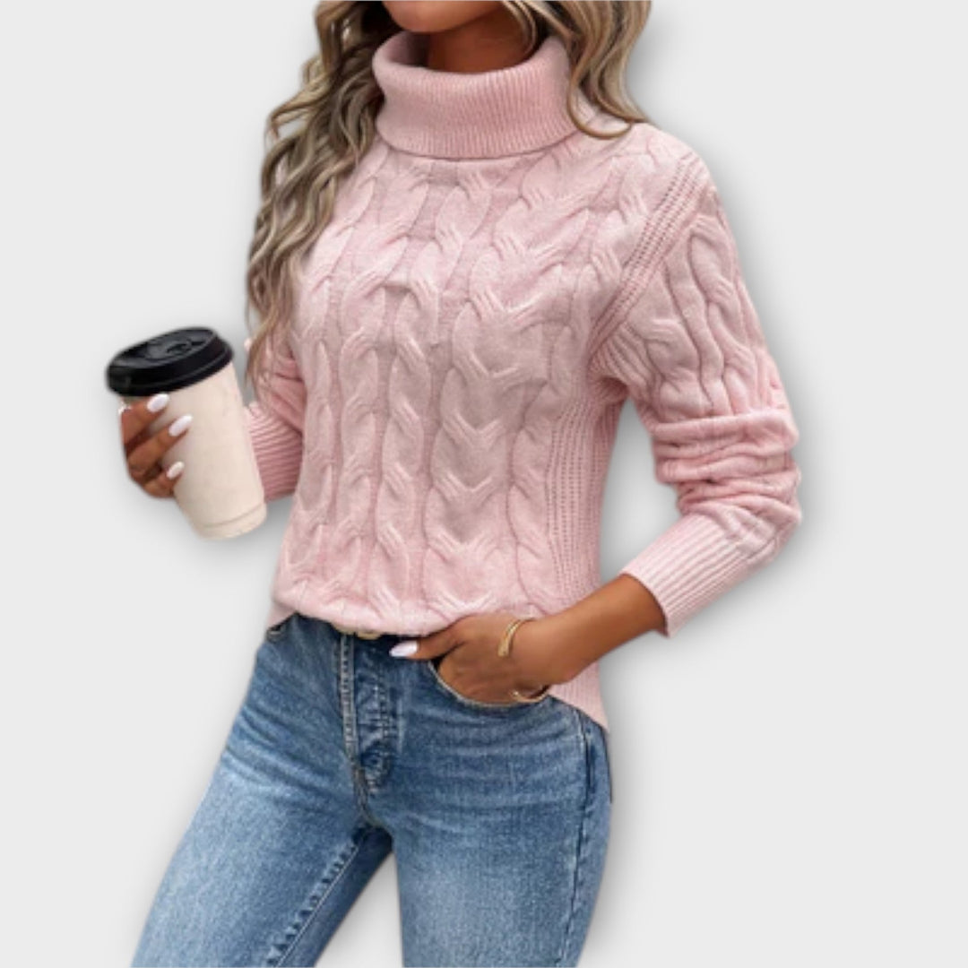 Amelia – Elegant Knitted Turtleneck