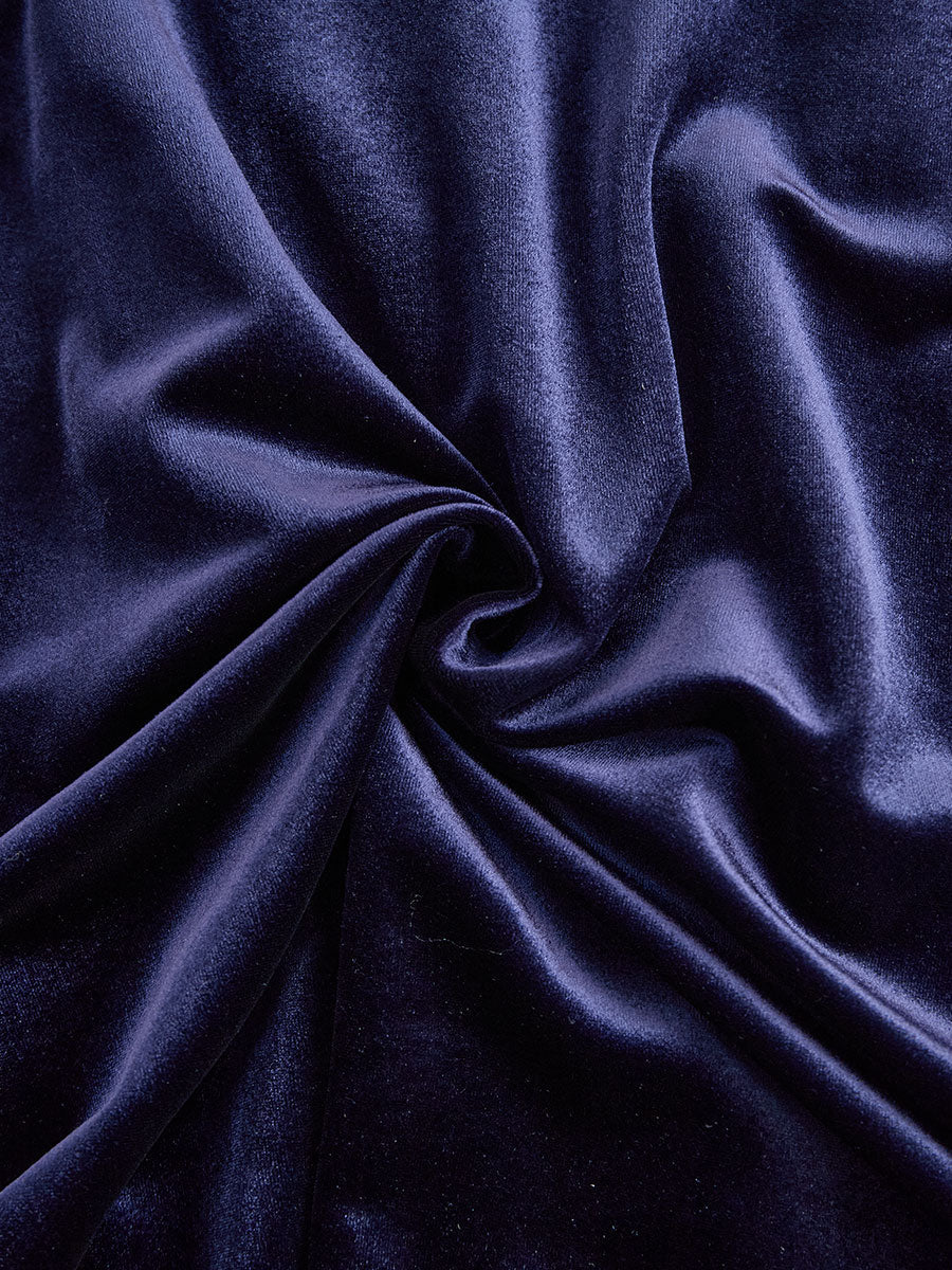 Sibella | Navy Blue Midi Dress with Long Sleeves