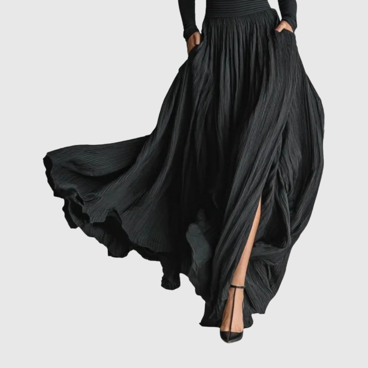 Cerynn | Maxi Skirt with High Waist and Blouse
