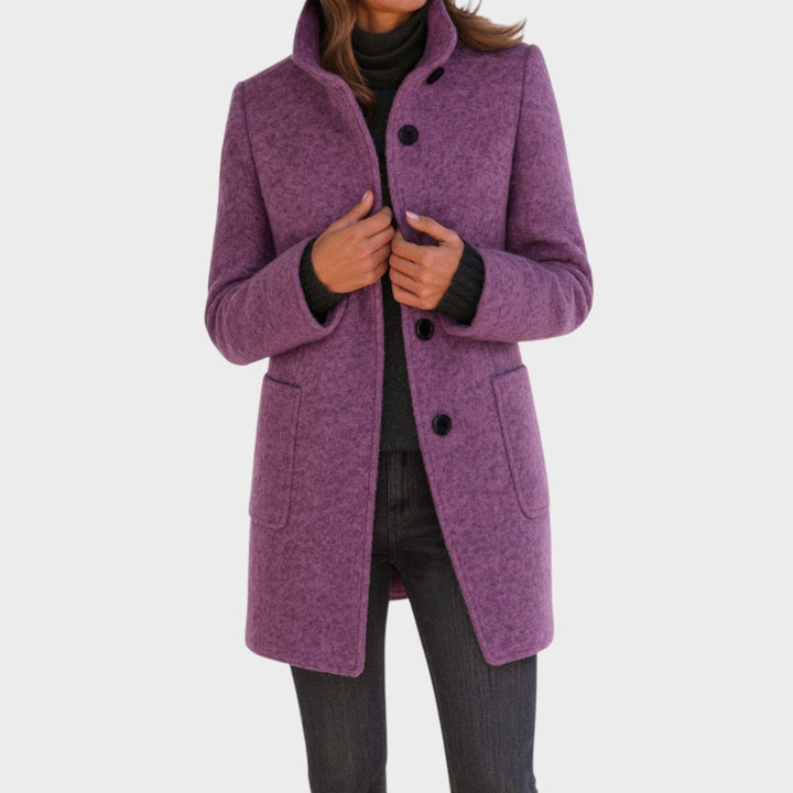 ZUZANA - Women's coat with a high collar