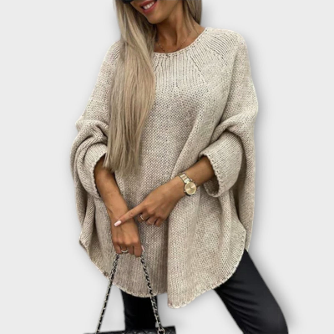 Isabelle - Stylish women's sweater with a round neckline
