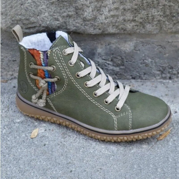 Women's Waterproof Orthopedic Ankle Boots in Retro Style