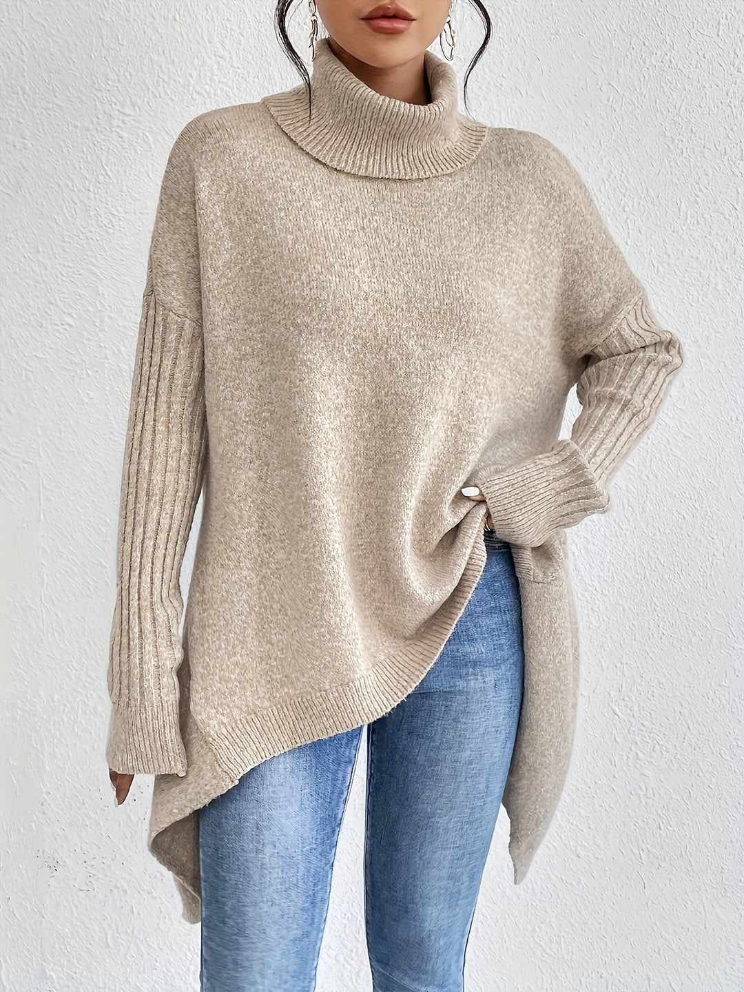 ODETTE™|Turtleneck Sweater Over