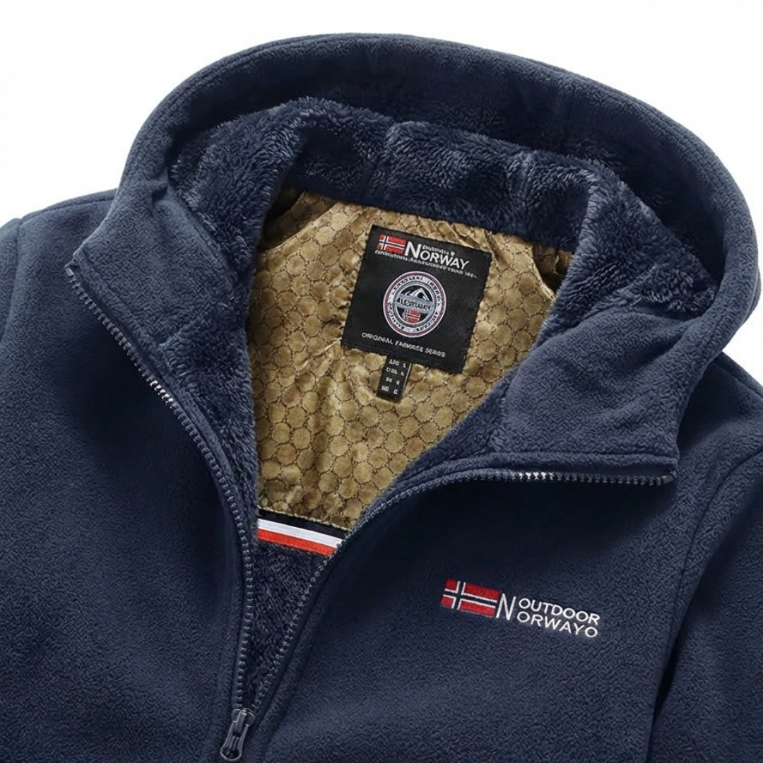Heavyweight Sherpa-Lined Fleece Jacket