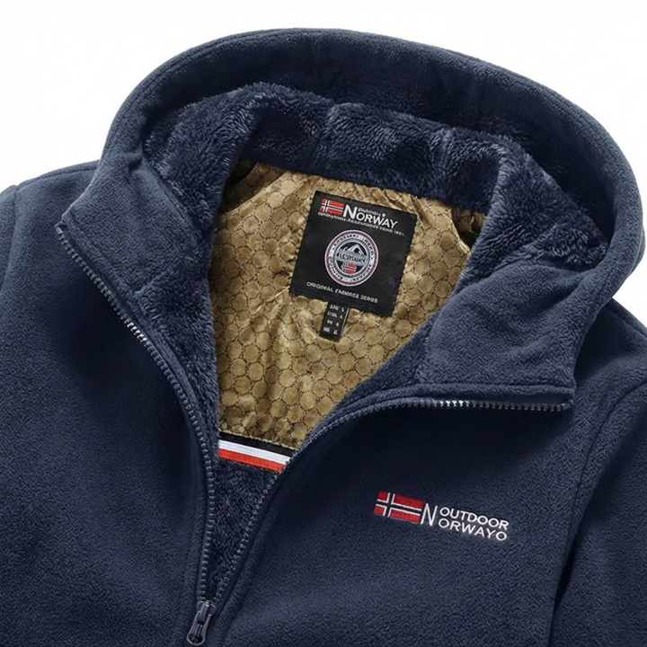 Heavyweight Sherpa-Lined Fleece Jacket