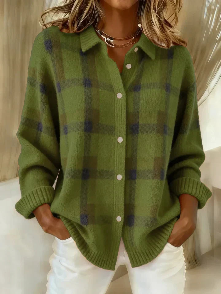 Victoria | Retro Sweater Made of Handcrafted Wool with Contrast Casual
