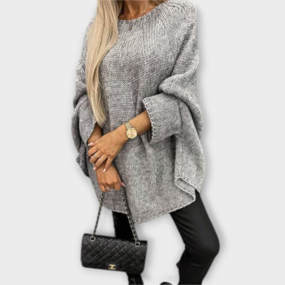 Isabelle - Stylish women's sweater with a round neckline