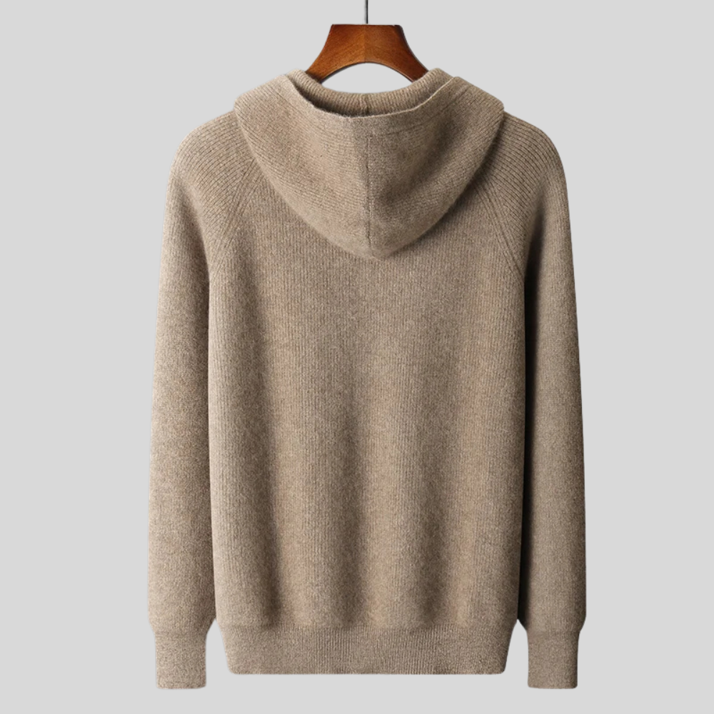 Luxury Cashmere Merino Wool Zip-Up