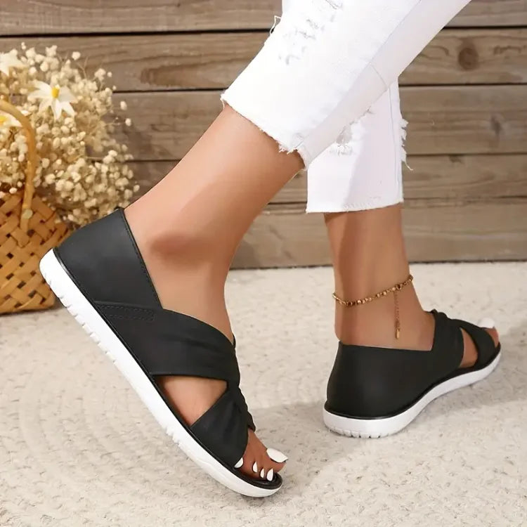 Women's Comfortable Orthopedic Slip-On Sandals with Bow