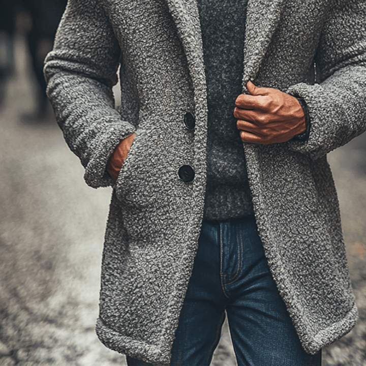 Nathan | Polar Fleece Lapel Coat
