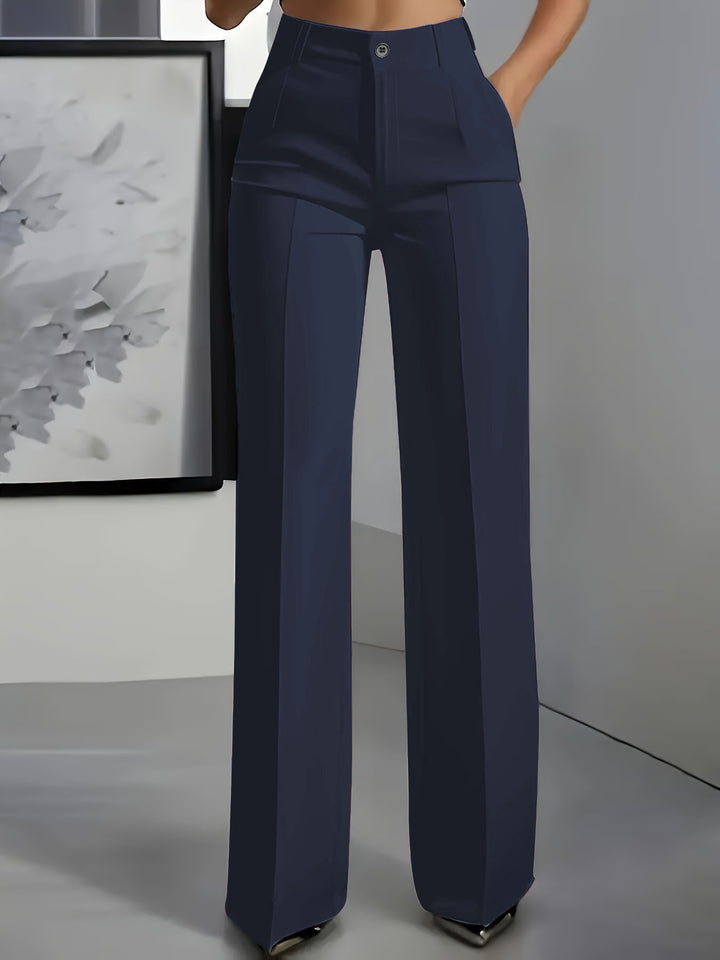 Carla I High-Waisted Pants with Elastic Waist