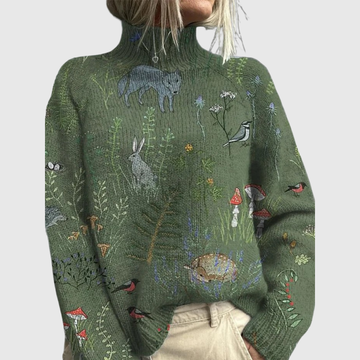 Anna™ Sweater I Classic Warmth with Timeless Floral Pattern