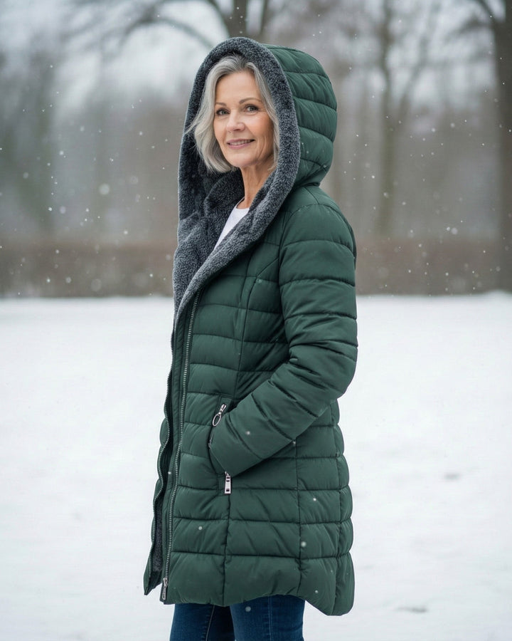 Claire | Puffer Coat Double-Layered in Fleece