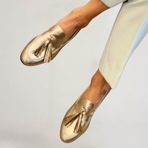 Vittoria | Women's Golden Loafers
