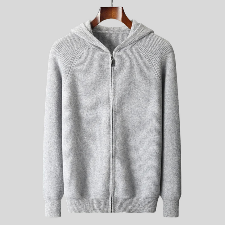 Luxury Cashmere Merino Wool Zip-Up