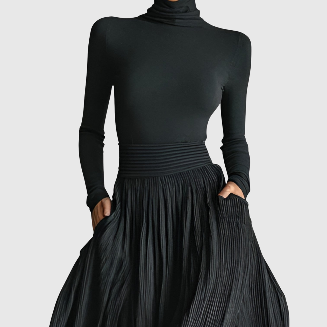 Cerynn | Maxi Skirt with High Waist and Blouse