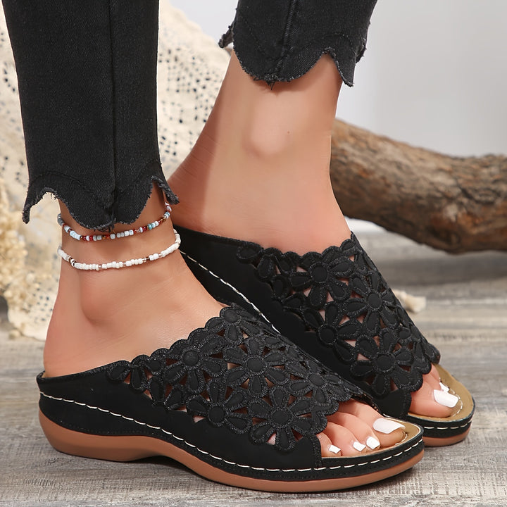 Karen I Orthopedic Sandals On A Comfortable Wedge