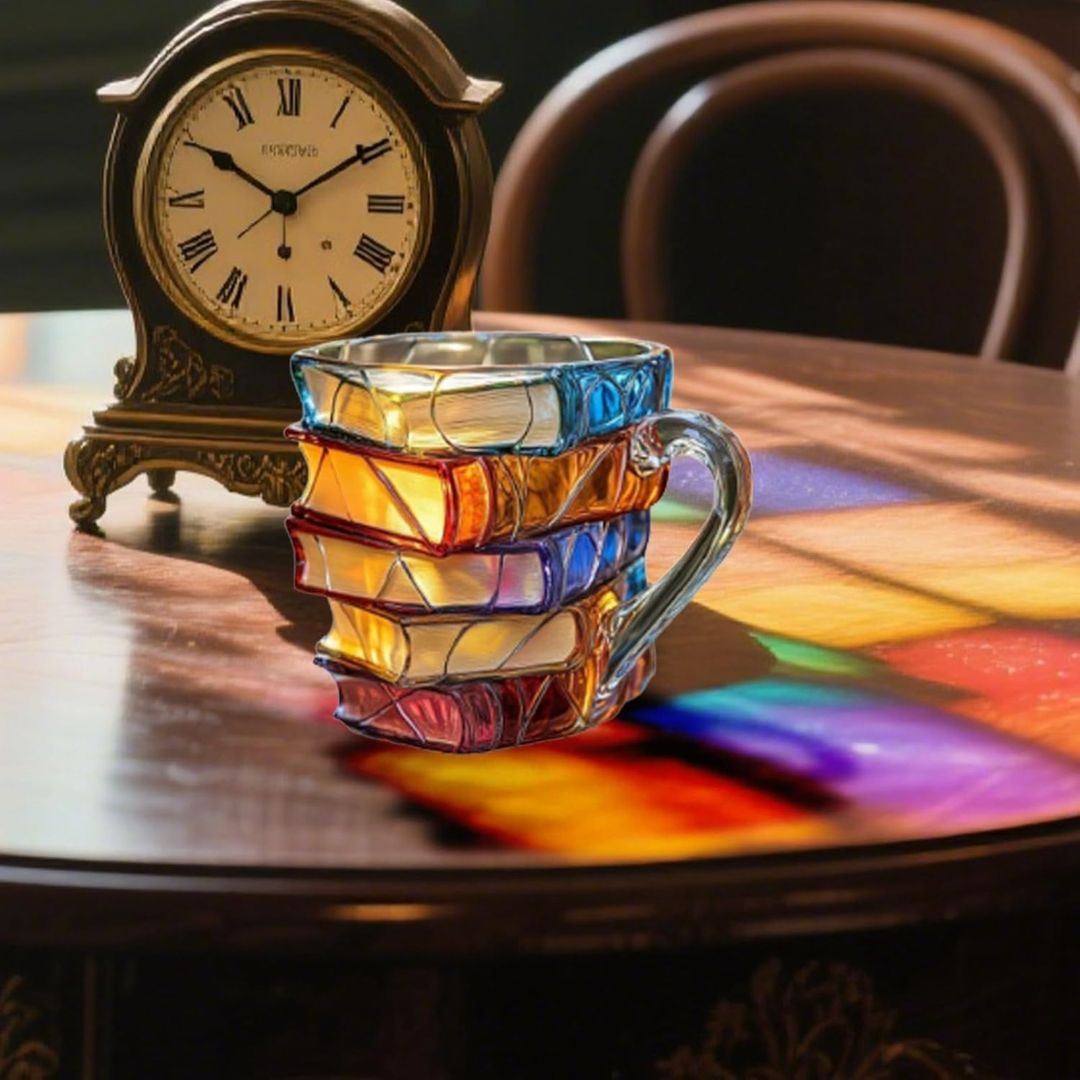 Tazza 3D Reading Happiness fatta a mano - Originale