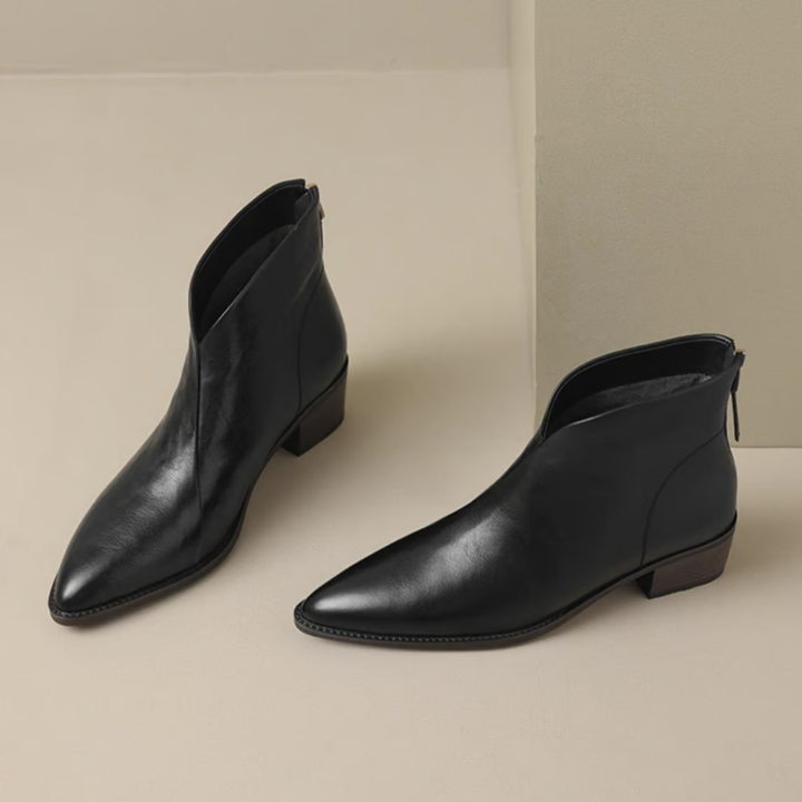 Jitka™ | Stylowe skórzane buty na niskim obcasie