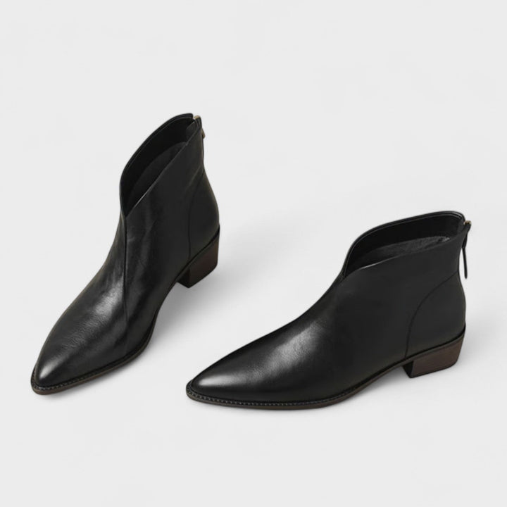 Jitka™ | Stylowe skórzane buty na niskim obcasie