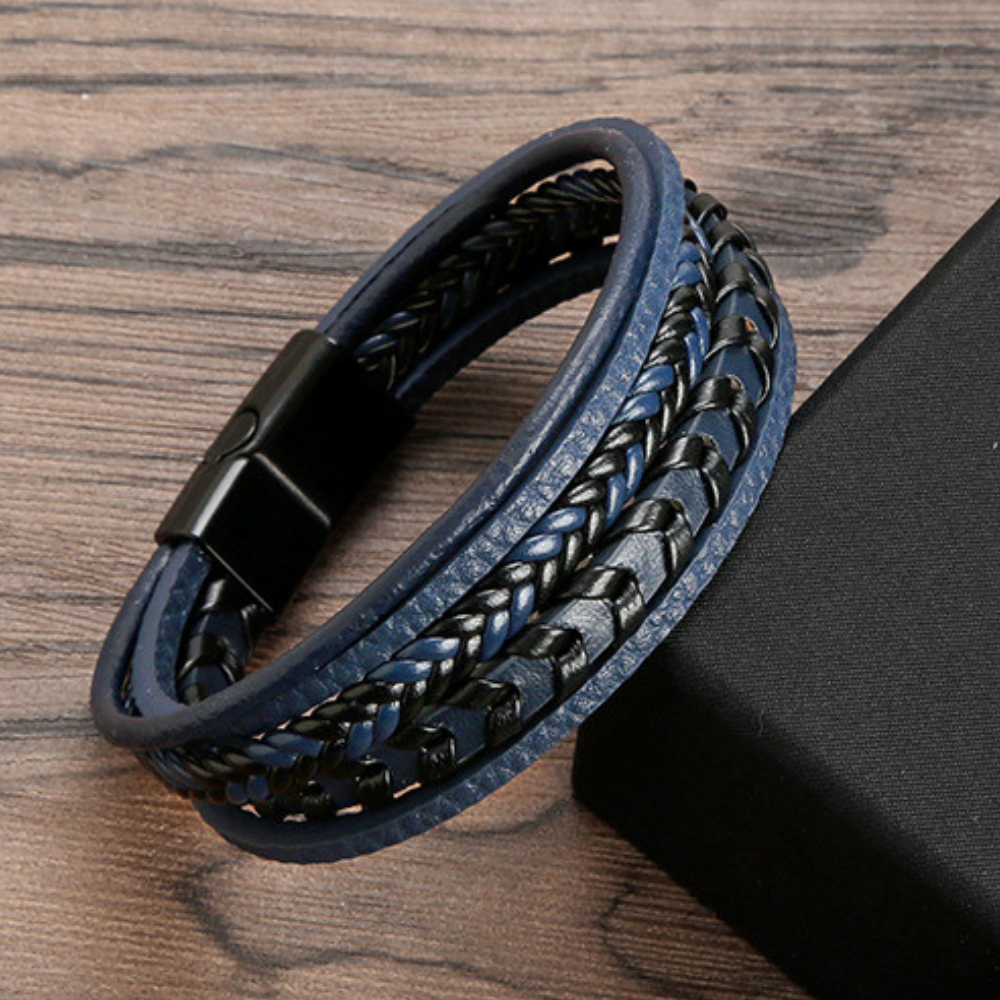 Ragnar Band I Leather Braided Viking Bracelet