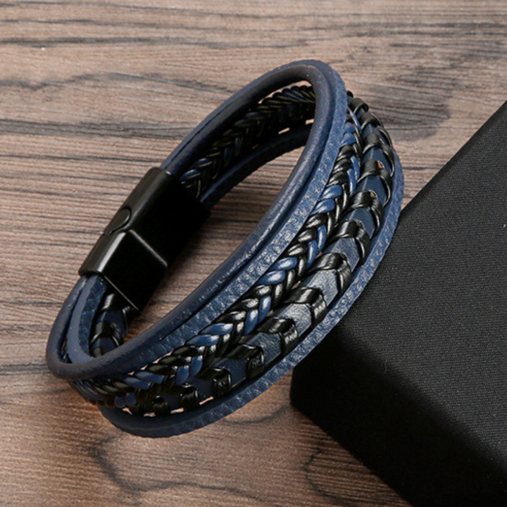 Ragnar Band I Leather Braided Viking Bracelet