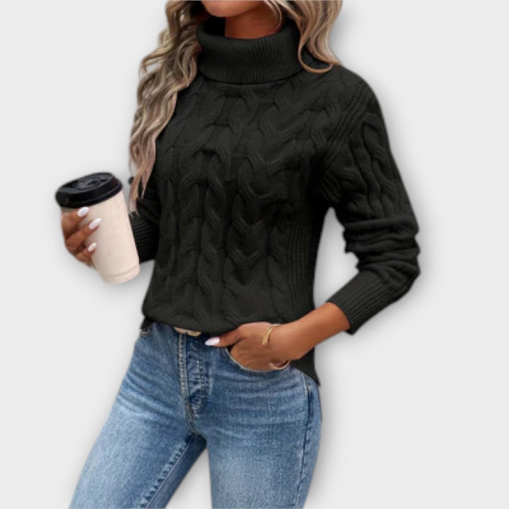 Amelia – Elegant Knitted Turtleneck