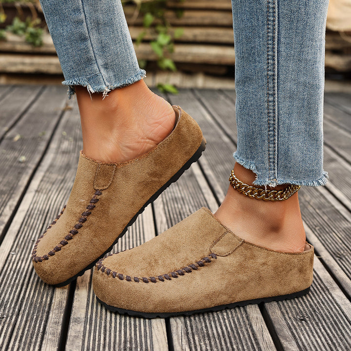 Catherine I Women's Vintage Style Orthopedic Leather Slippers