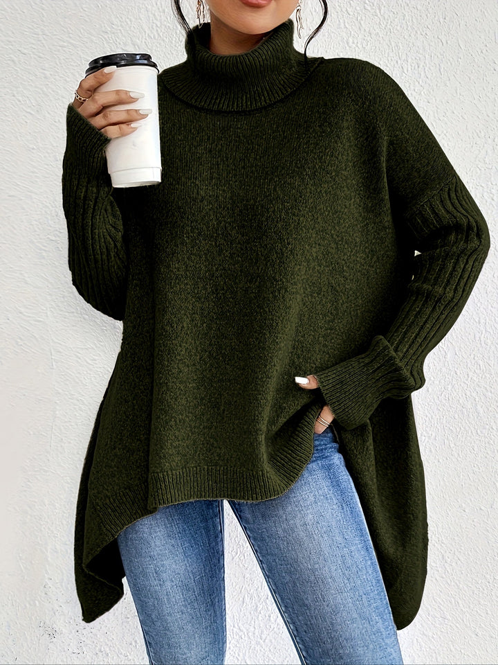 ODETTE™|Turtleneck Sweater Over