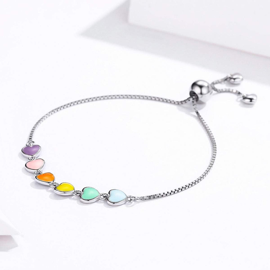 Bracelet with paw print in silver – Adjustable size