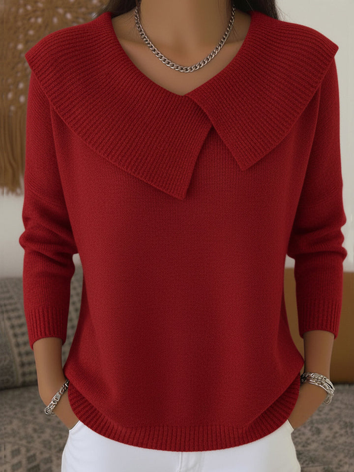 LUZIA | Warm Sweater with Soft Collar