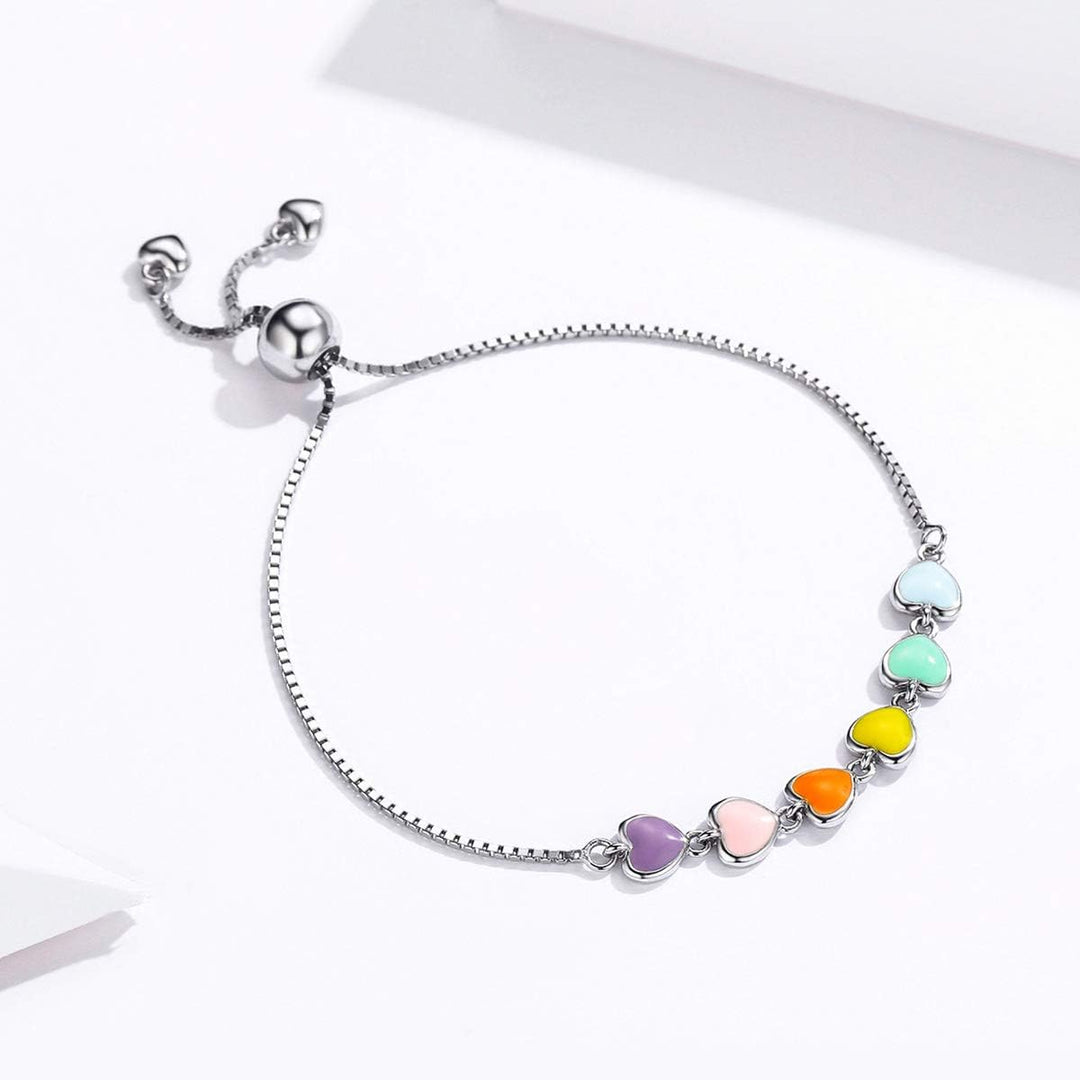 Bracelet with paw print in silver – Adjustable size