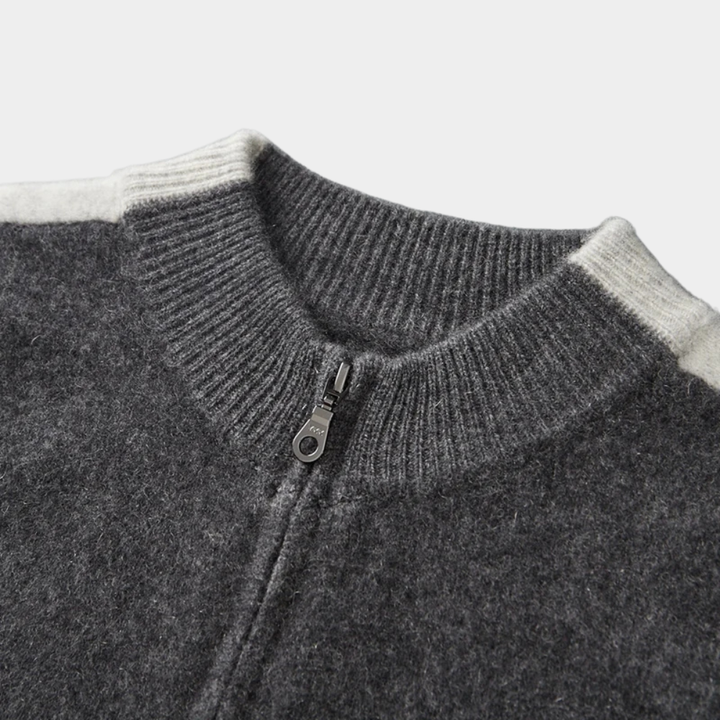 Pure Merino Wool Zip Sweater