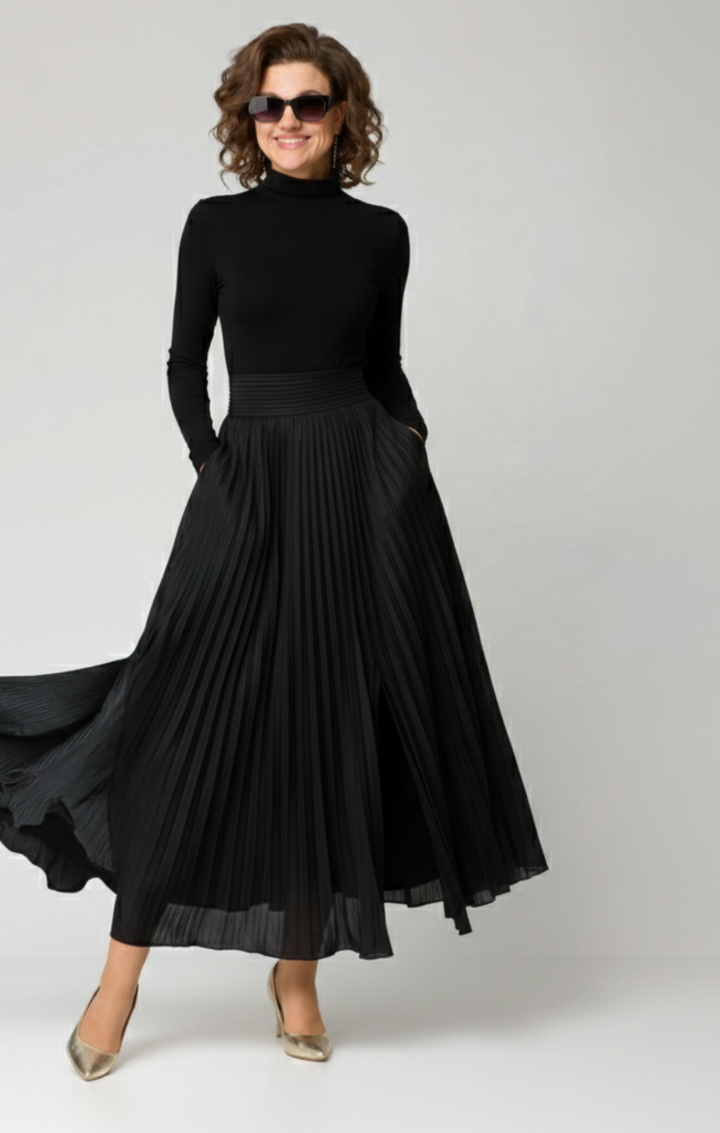 Cerynn | Maxi Skirt with High Waist and Blouse