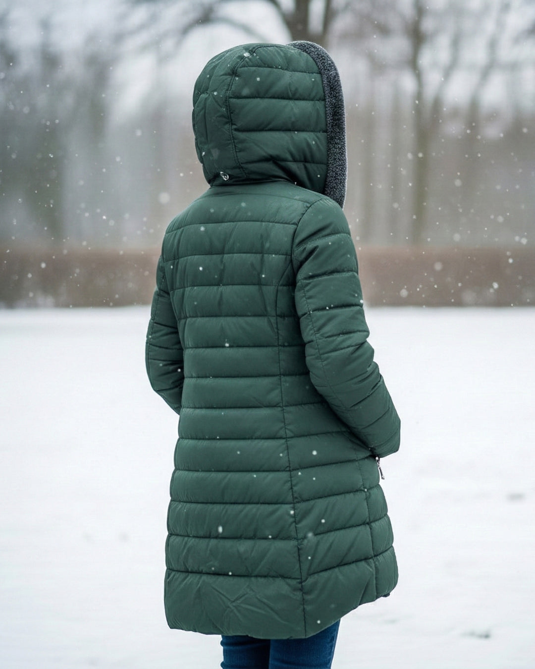 Claire | Puffer Coat Double-Layered in Fleece