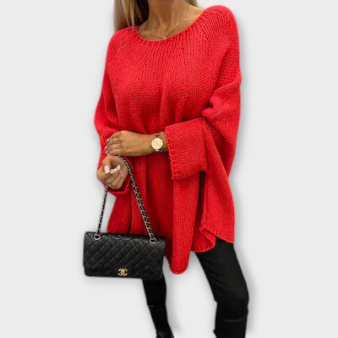 Isabelle - Stylish women's sweater with a round neckline