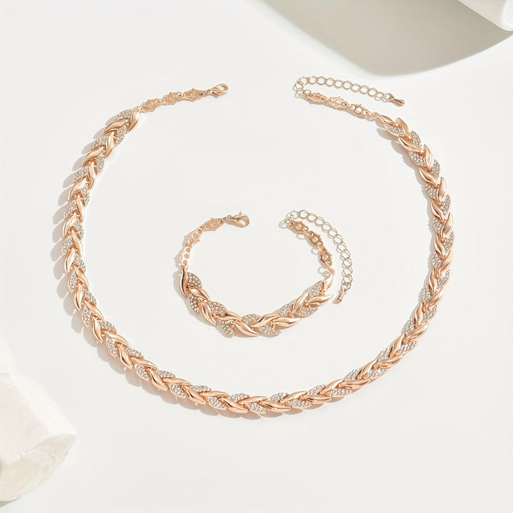 Elegant set of glass fish tails with crystals