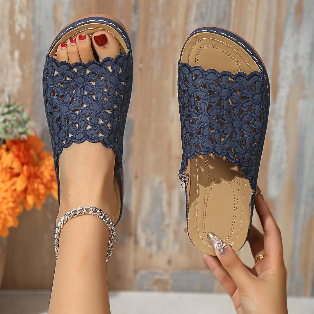 Karen I Orthopedic Sandals On A Comfortable Wedge