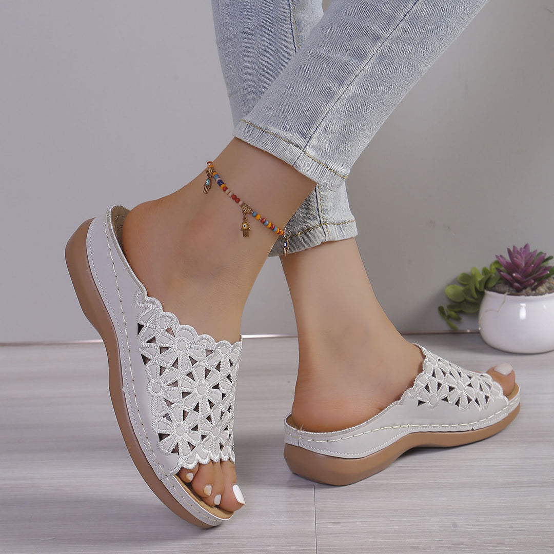Karen I Orthopedic Sandals On A Comfortable Wedge